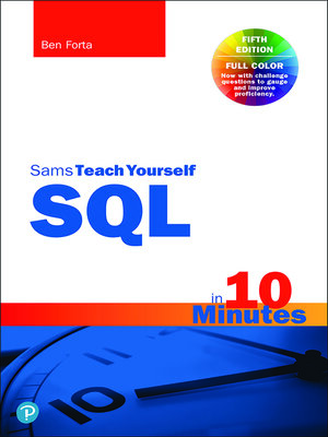 cover image of SQL in 10 Minutes a Day, Sams Teach Yourself